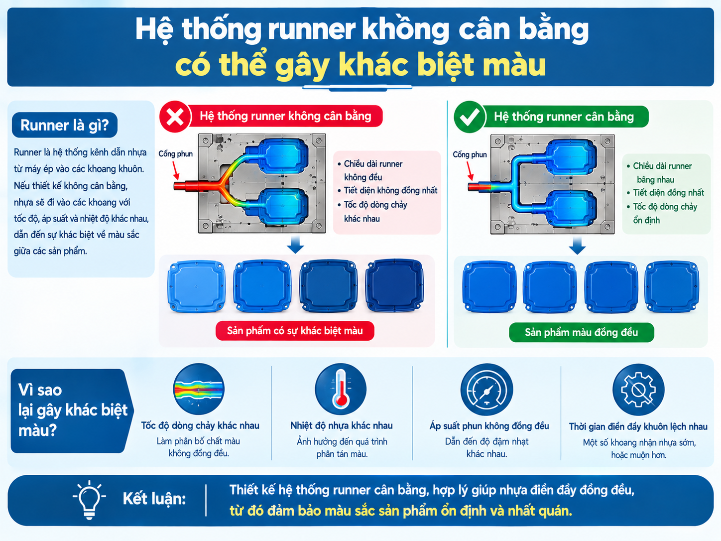 Kết cấu khuôn ép phun